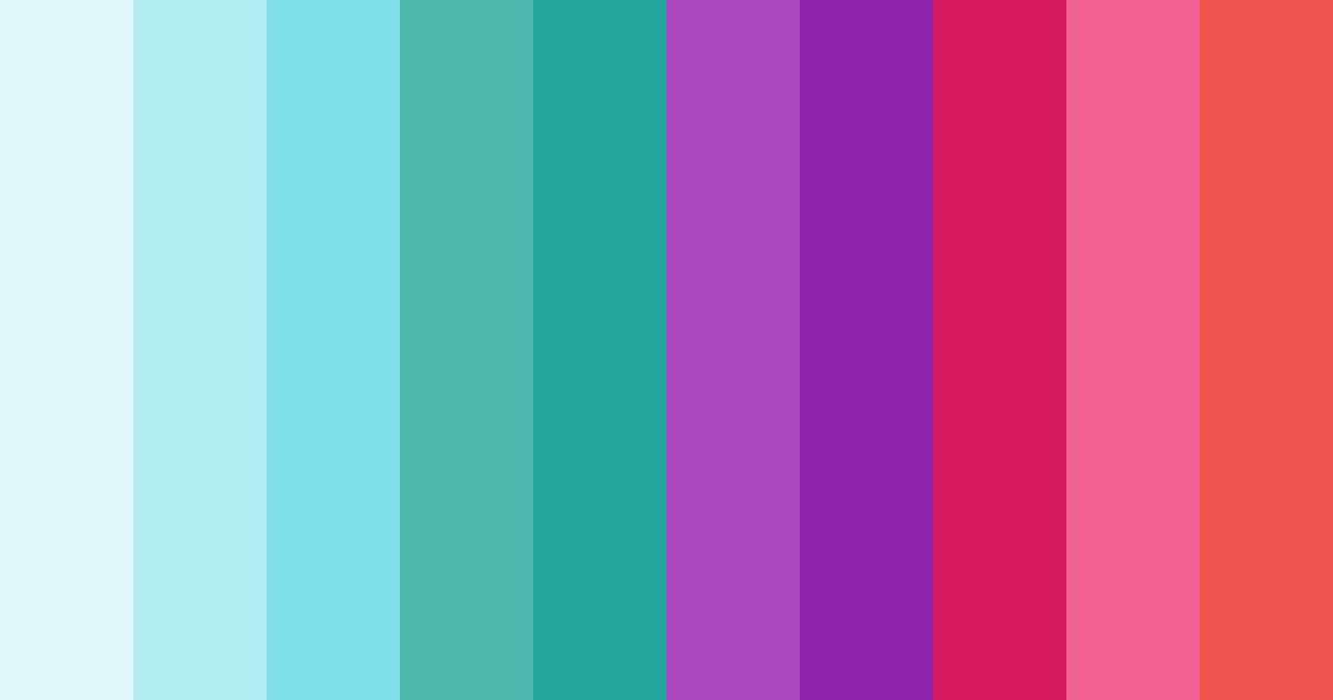Download tropical dreamscape color palette PNG image (landscape)