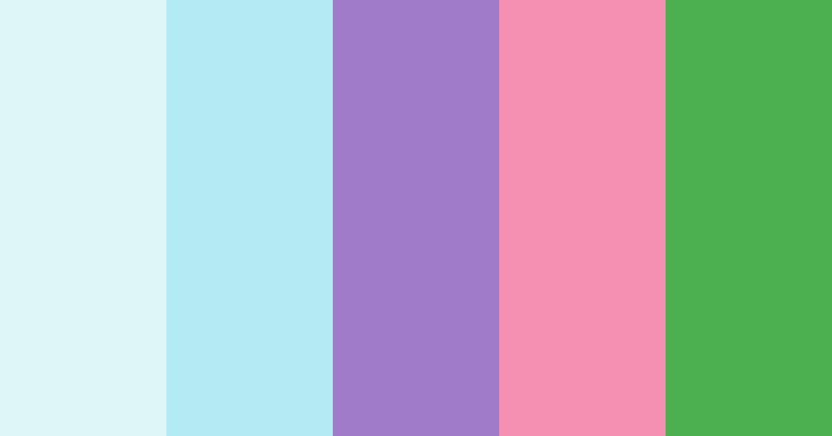 Download dreamy garden bliss color palette PNG image (landscape)