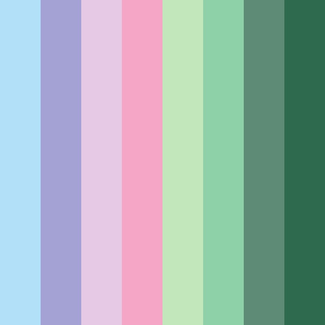 Download shades of blue and violet color palette PNG image (square)