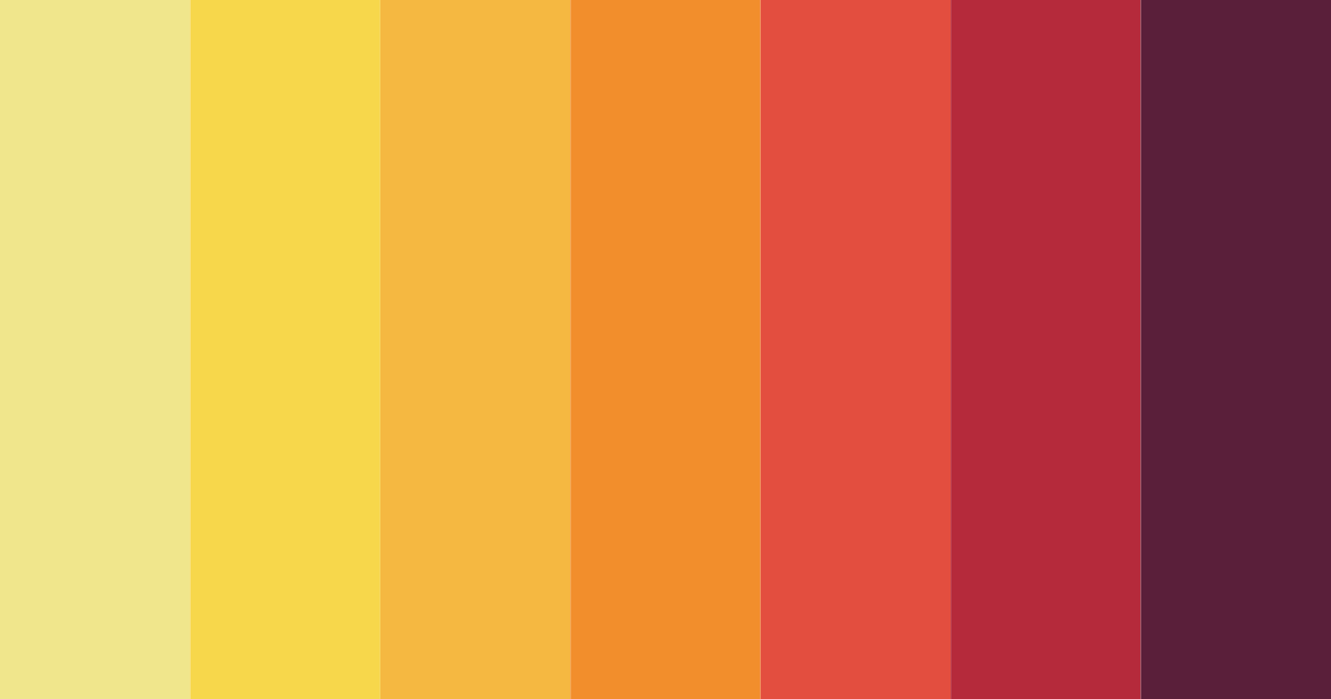 Download vibrant blue red yellow color palette PNG image (landscape)