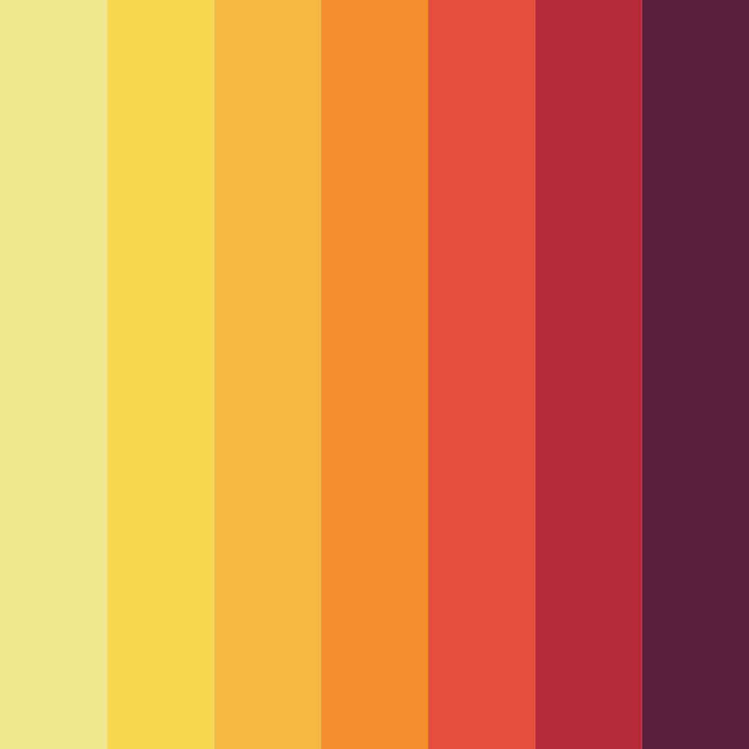 Download vibrant blue red yellow color palette PNG image (square)