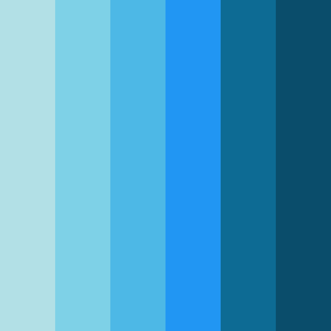 Download azure serenity color palette PNG image (square)