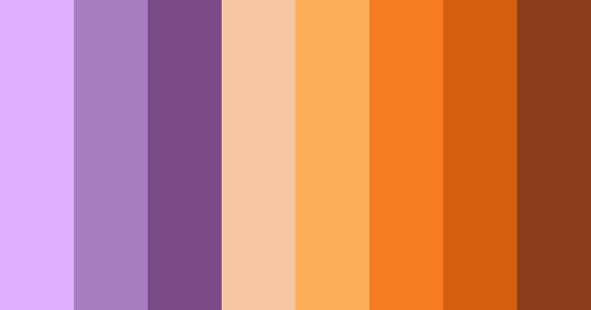 Download vibrant violet color palette PNG image (landscape)