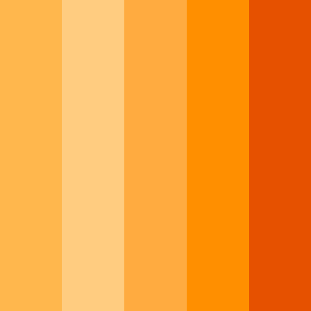 Download sunset sorbet color palette PNG image (square)