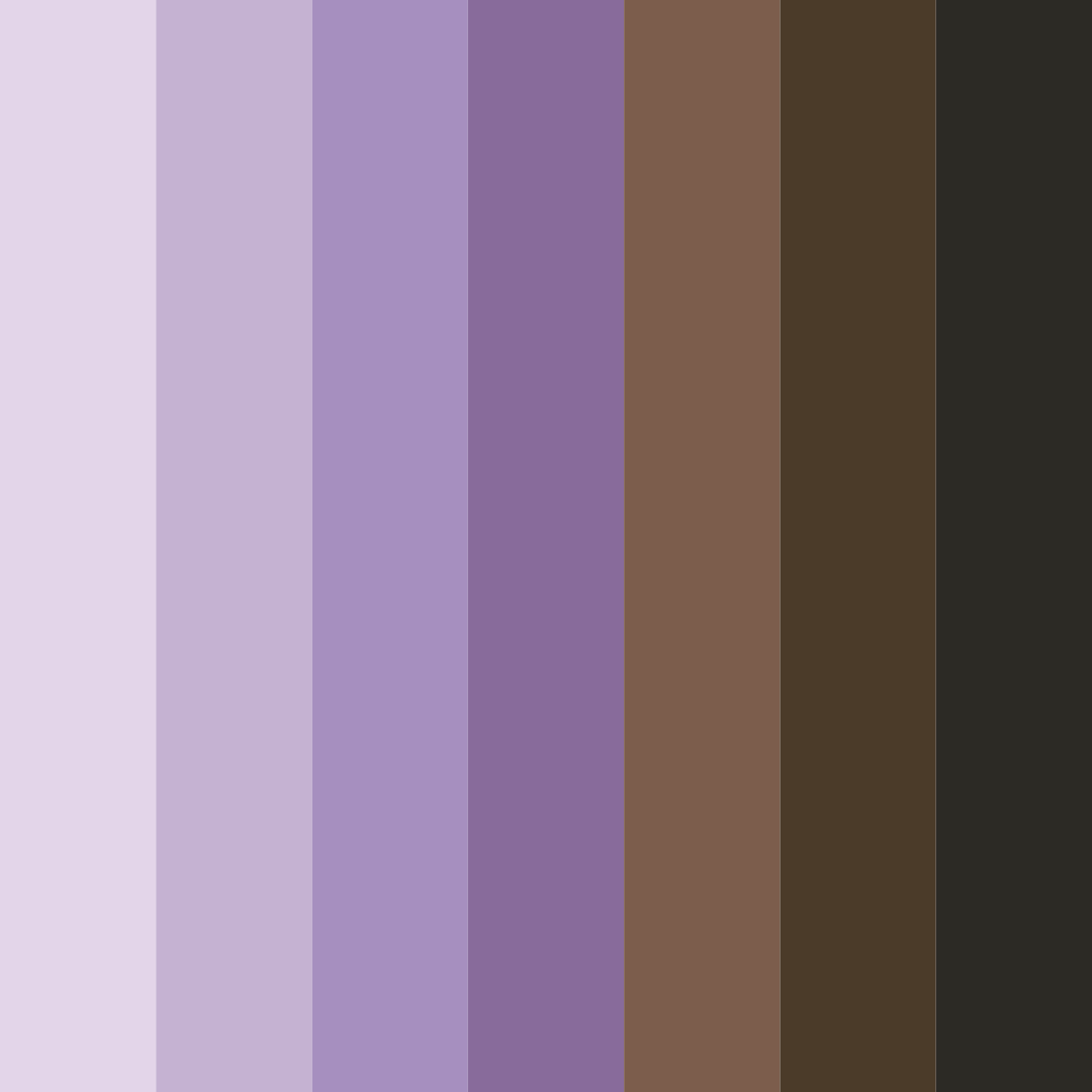 Download whimsical woods color palette PNG image (square)