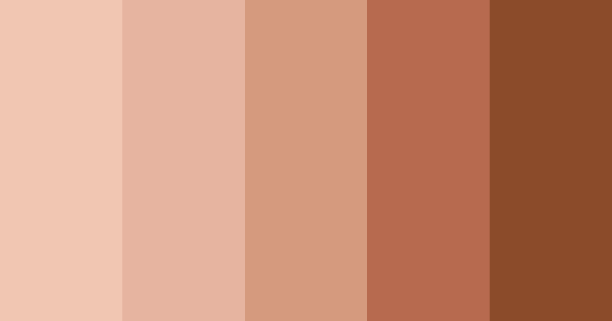 Download warm brown color palette PNG image (landscape)