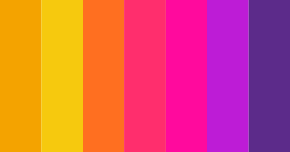 Download vibrant yellow color palette PNG image (landscape)