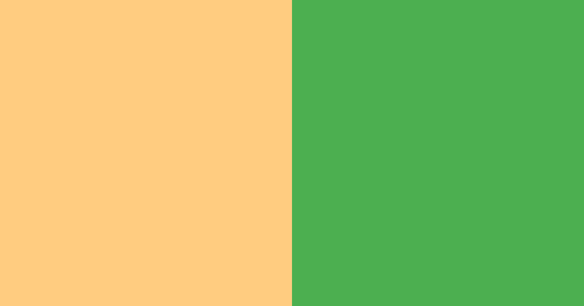 Download orange and green harmony color palette PNG image (landscape)