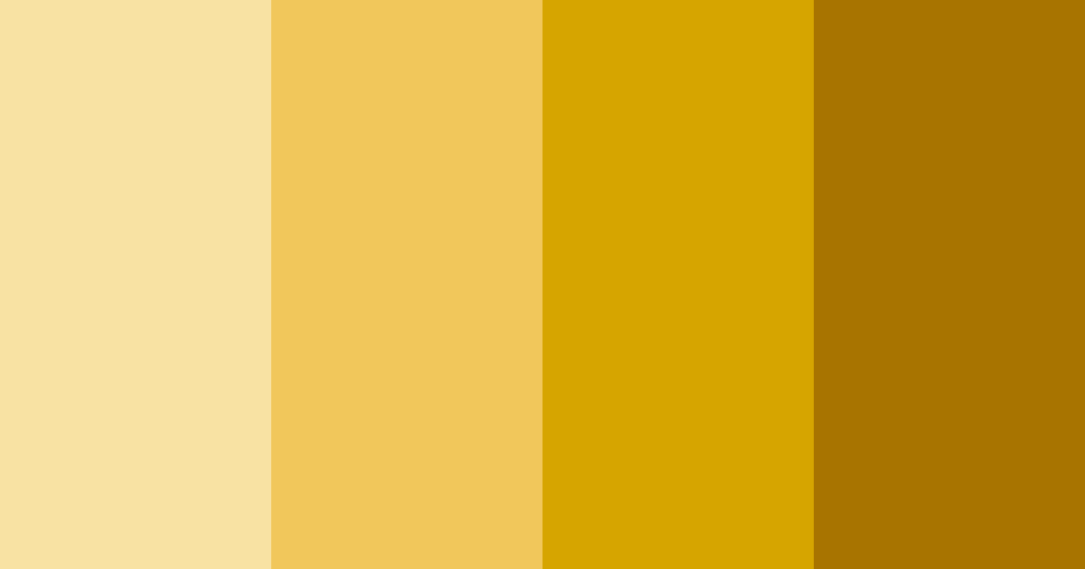 Download saffron shades color palette PNG image (landscape)