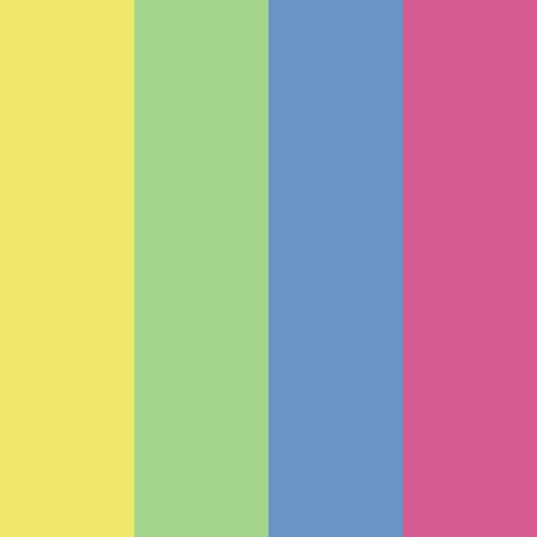 Download rainbow garden color palette PNG image (square)