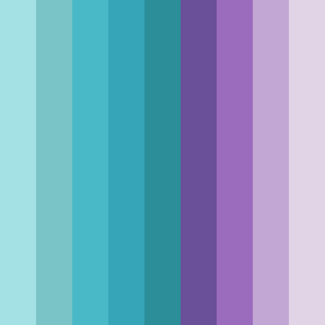 Download teal and purple harmony color palette PNG image (square)