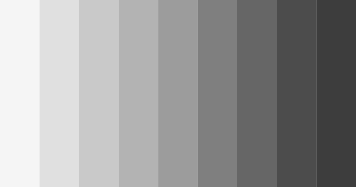 Download shades of gray color palette PNG image (landscape)