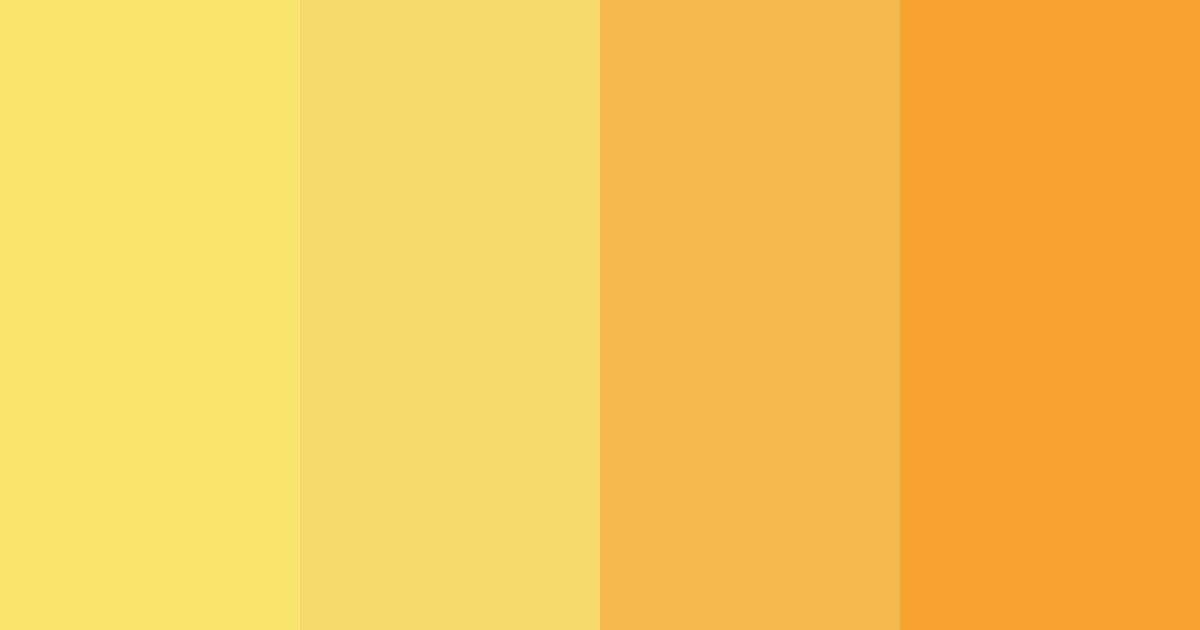 Download sunny yellow color palette PNG image (landscape)