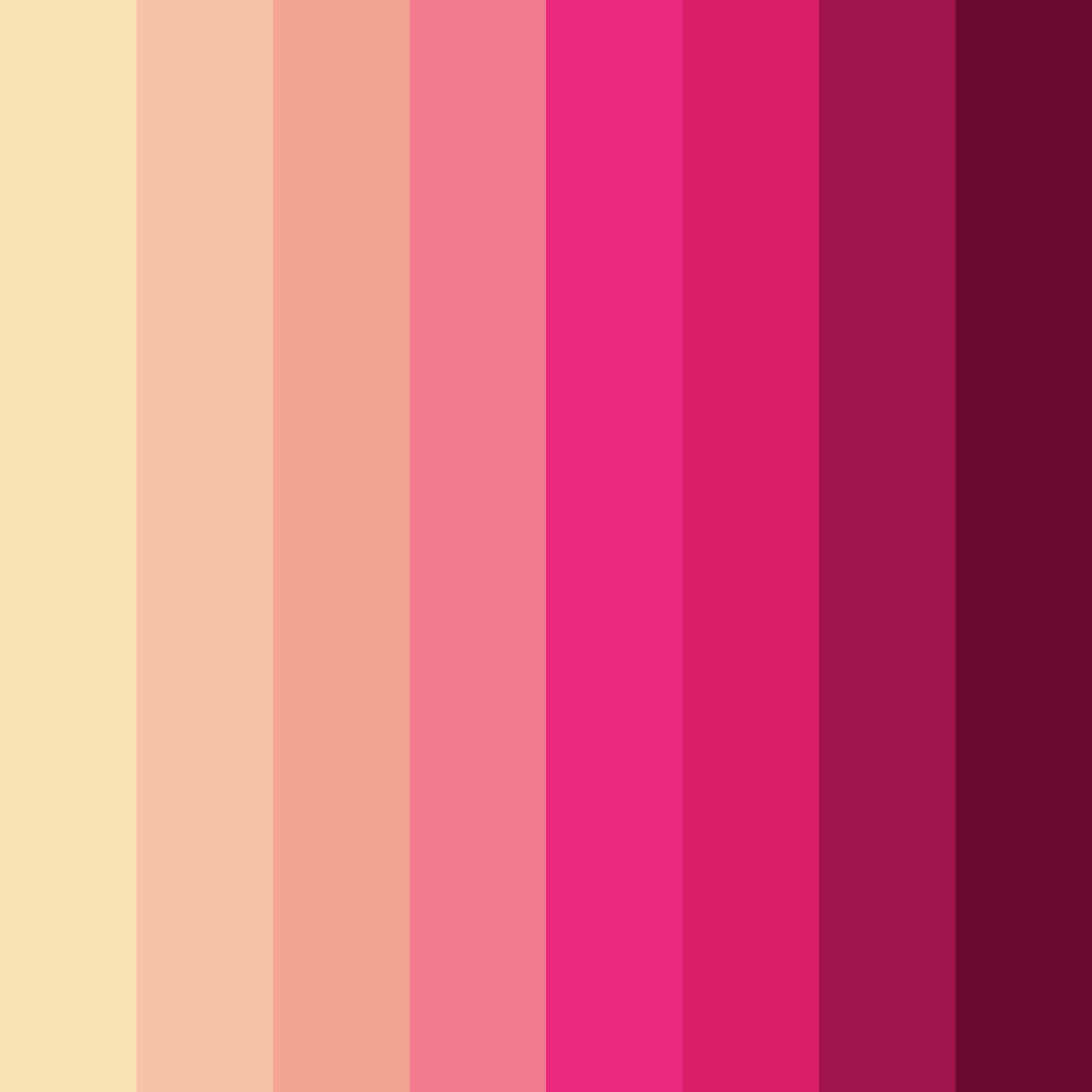 Download shades of pink color palette PNG image (square)