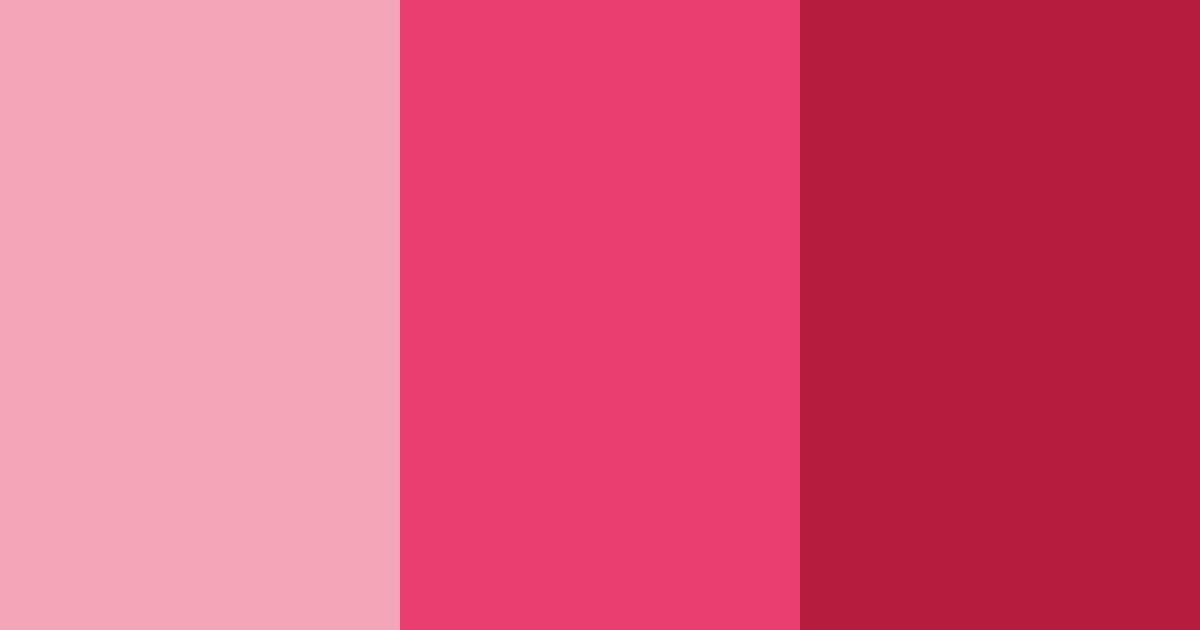 Download rose pink shades color palette PNG image (landscape)