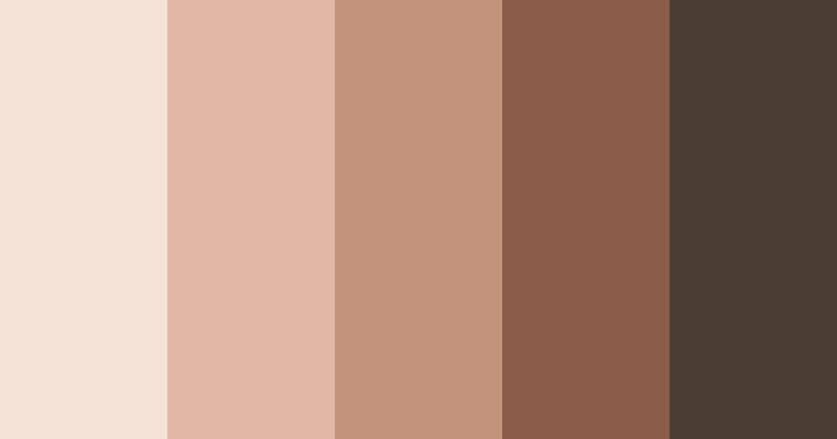 Download mocha sunrise color palette PNG image (landscape)