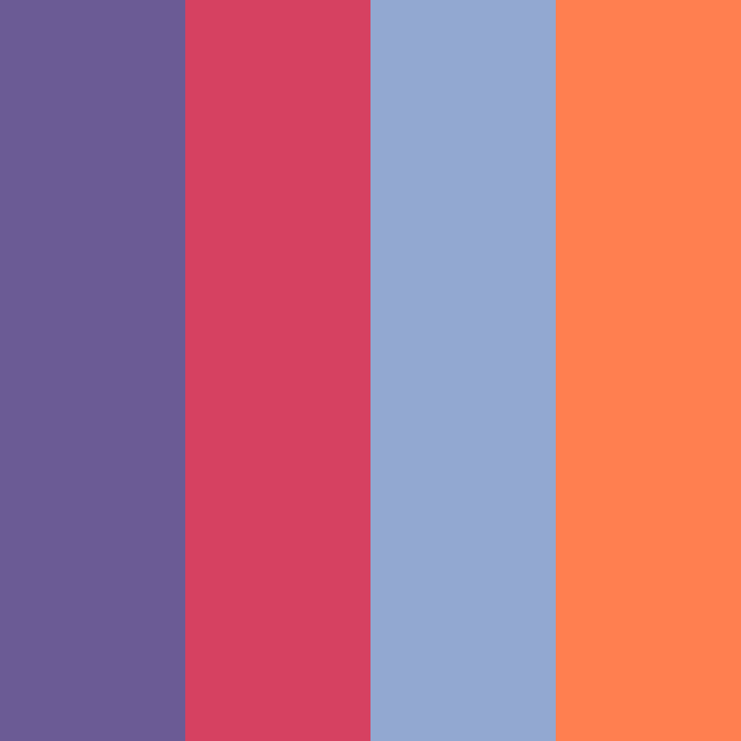 Download vibrant vintage color palette PNG image (square)