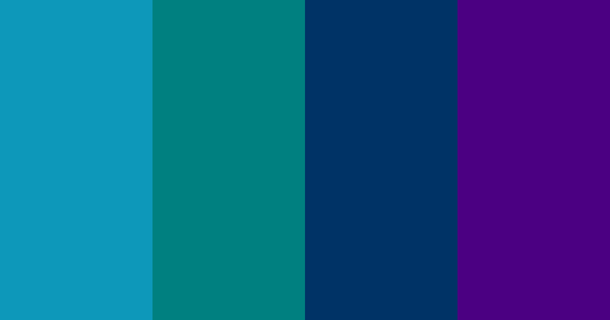 Download tropical ocean nightfall color palette PNG image (landscape)