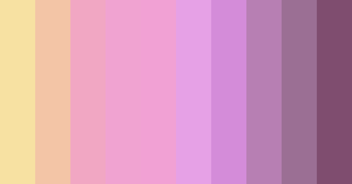 Download blooming whispers color palette PNG image (landscape)