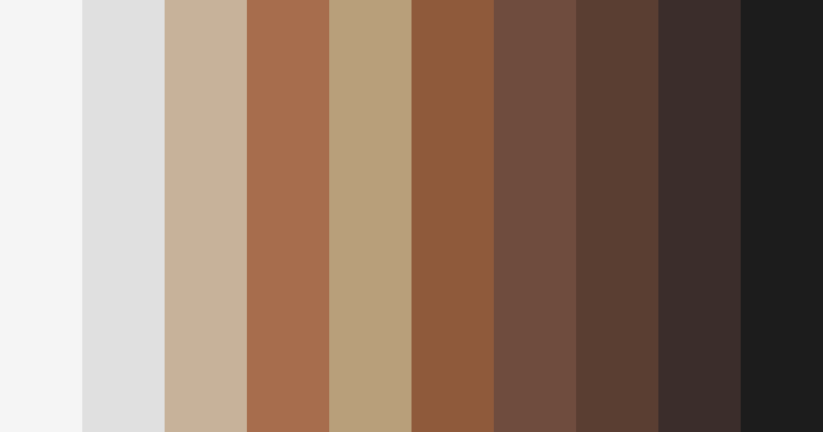 Download earthy black color palette PNG image (landscape)