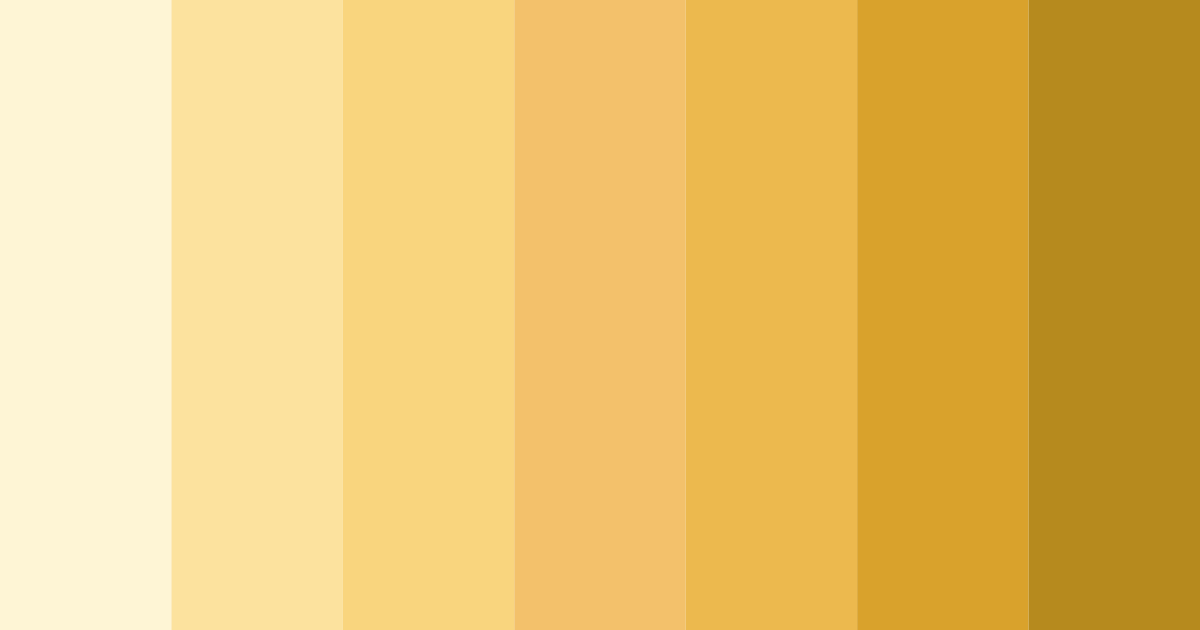 Download golden glow color palette PNG image (landscape)