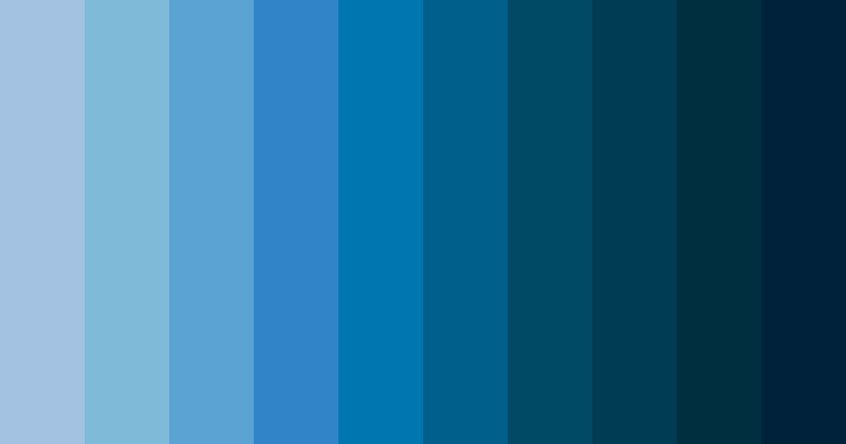 Download azure elegance color palette PNG image (landscape)