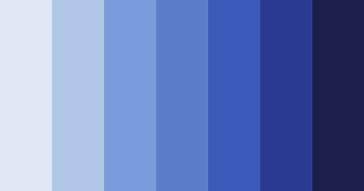 Download blue twilight color palette PNG image (landscape)