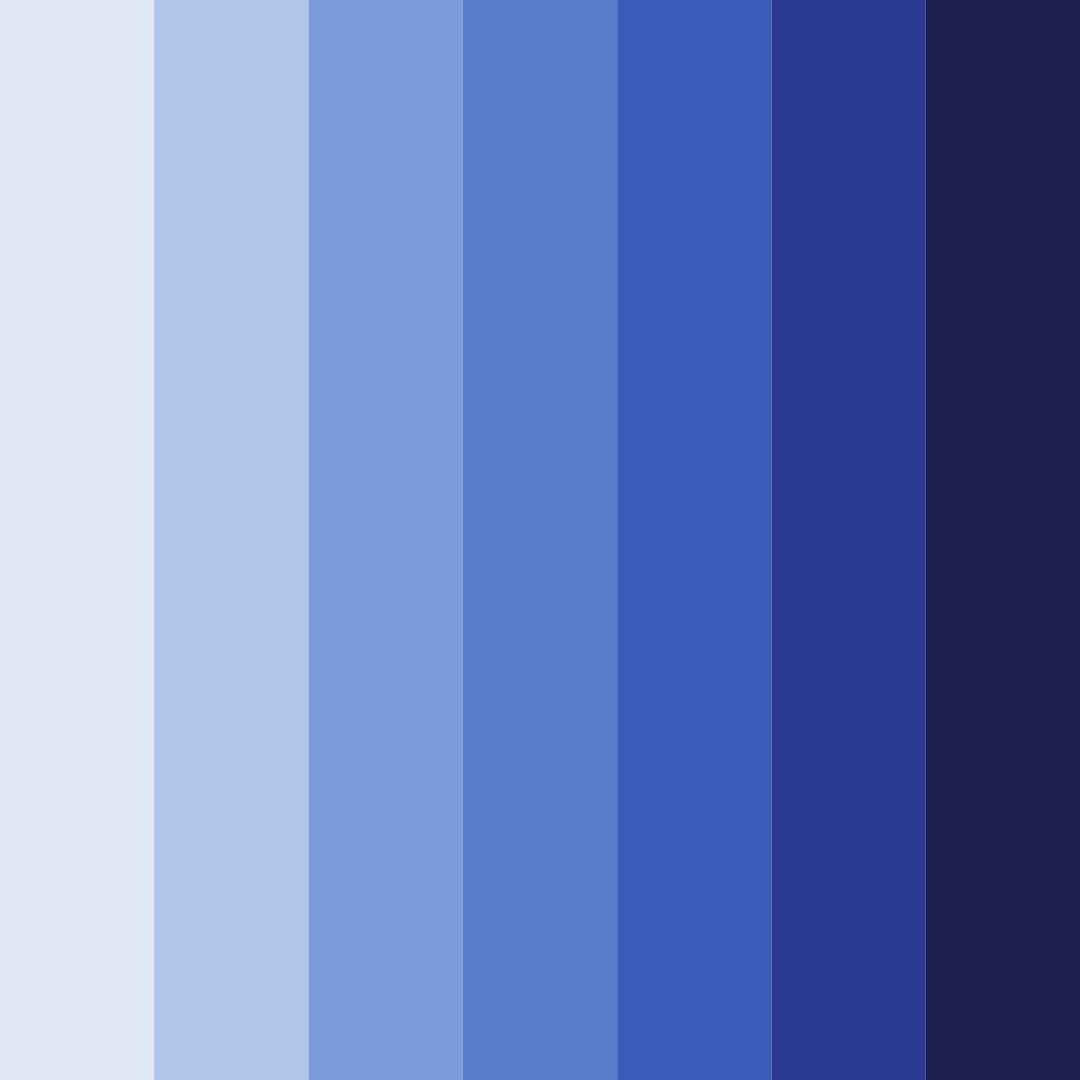 Download blue twilight color palette PNG image (square)
