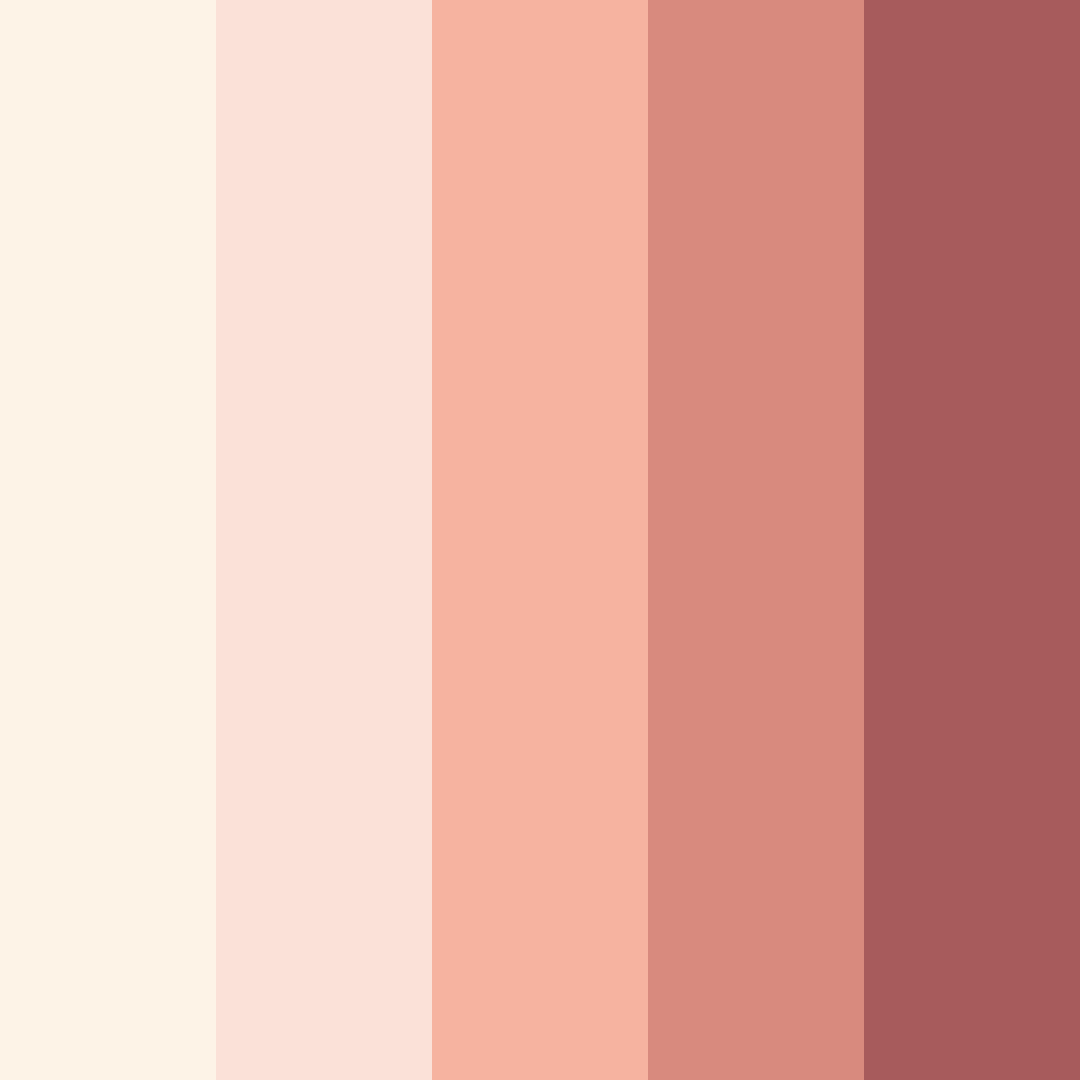 Download blush sunset color palette PNG image (square)