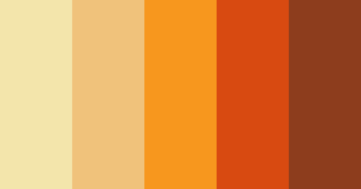 Download sunset orange color palette PNG image (landscape)