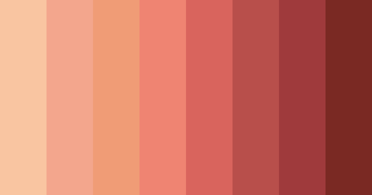 Download warm red sunset color palette PNG image (landscape)