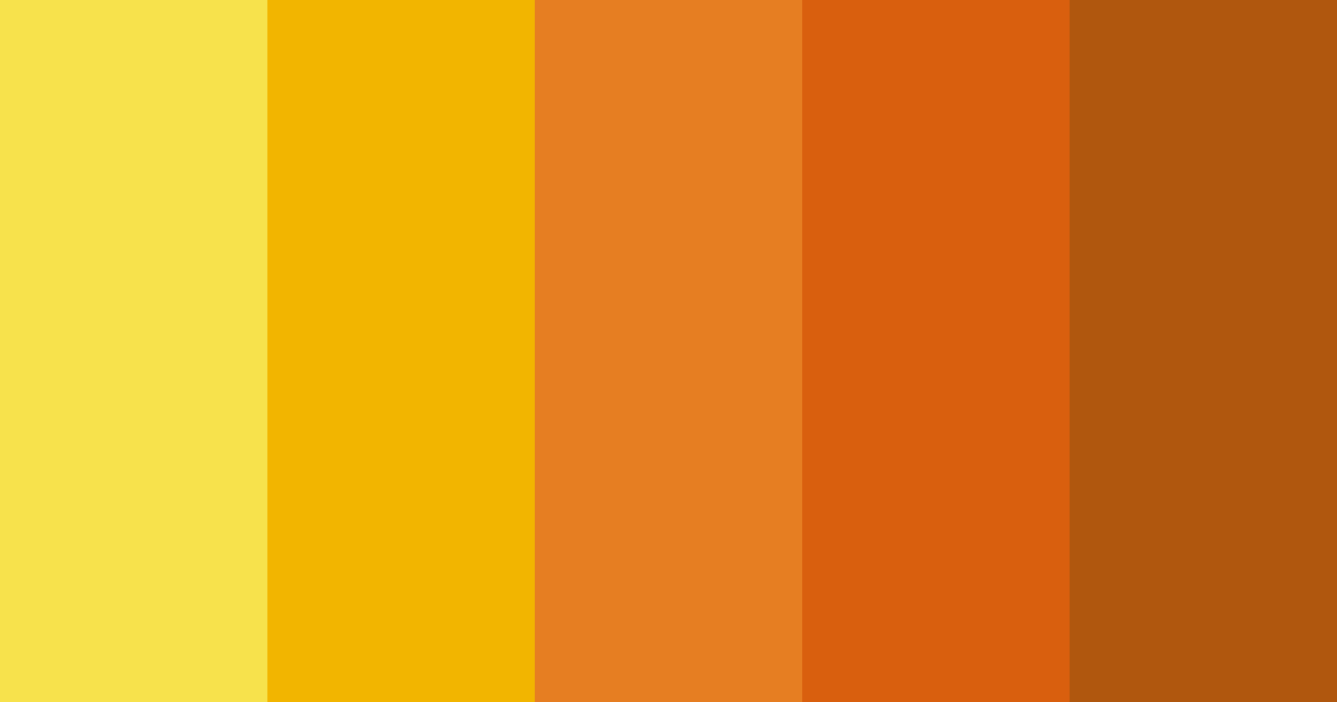 Download golden ember glow color palette PNG image (landscape)