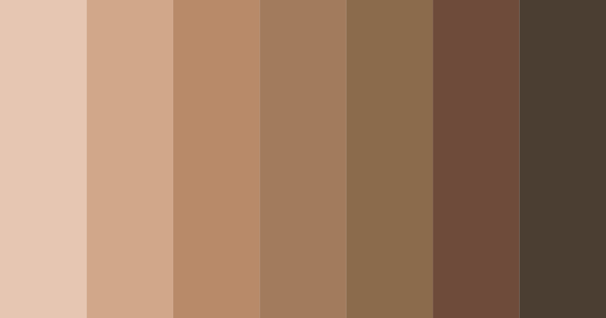 Download soft sepia color palette PNG image (landscape)