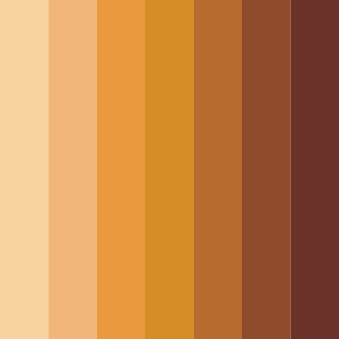 Download amber harvest color palette PNG image (square)