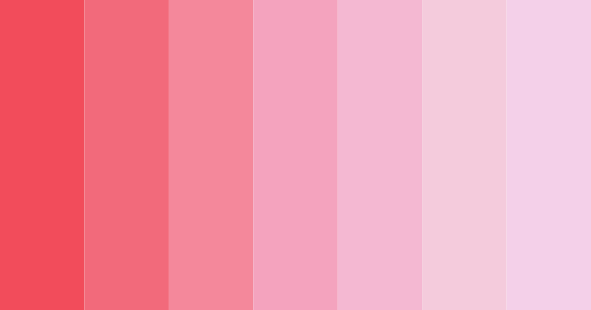 Download shades of amaranth color palette PNG image (landscape)