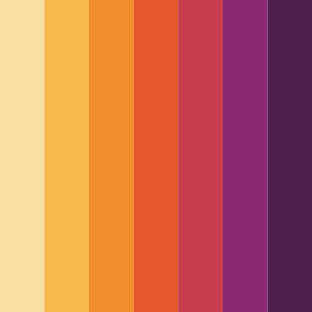 Download vibrant red color palette PNG image (square)