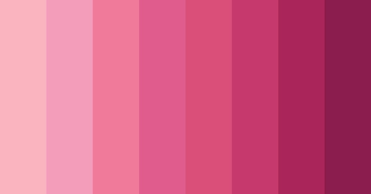 Download blushing romance color palette PNG image (landscape)