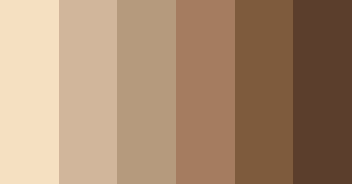 Download cool tan tones color palette PNG image (landscape)
