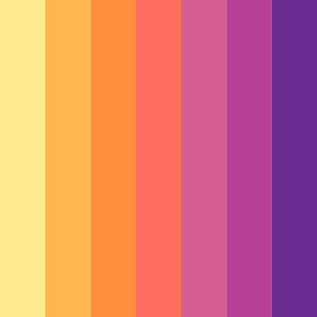 Download vibrant pink red color palette PNG image (square)