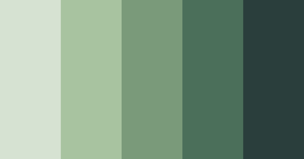 Download whispers of the forest color palette PNG image (landscape)