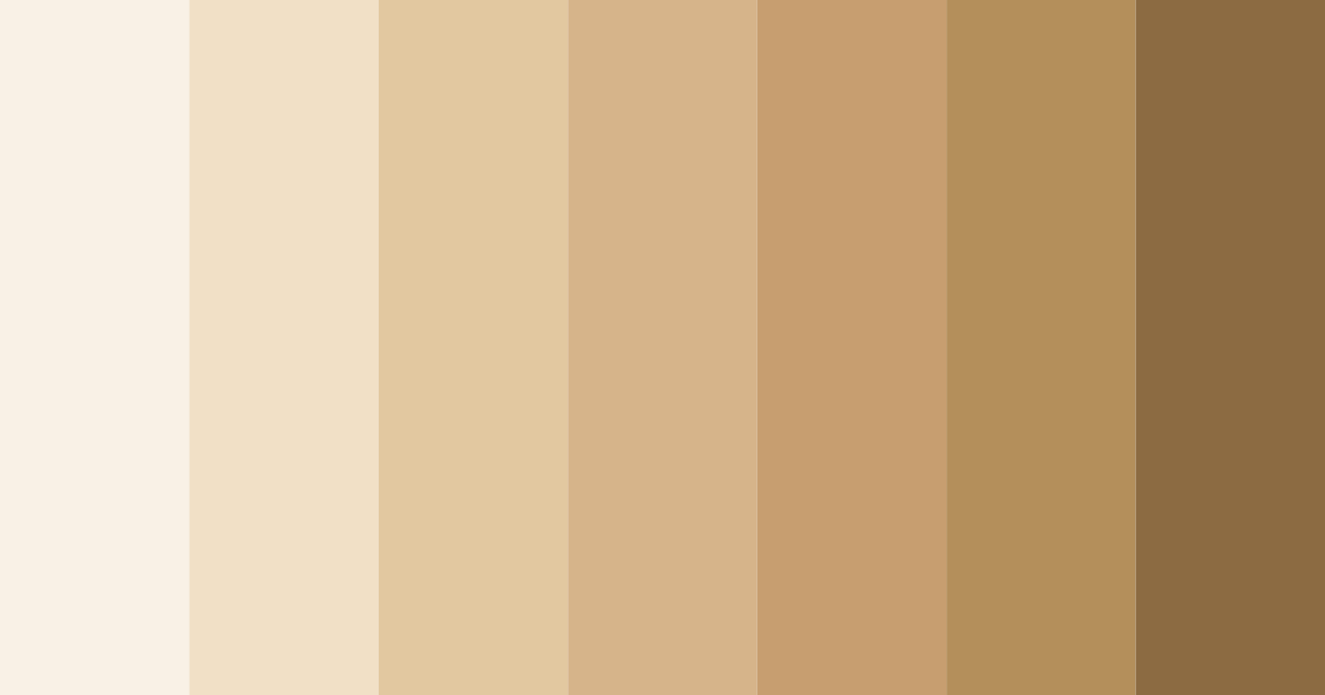 Download whipped caramel dreams color palette PNG image (landscape)