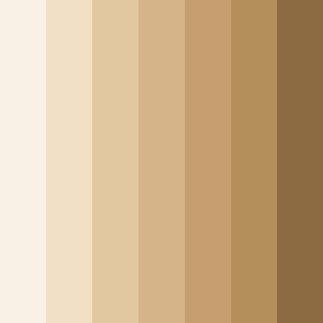 Download whipped caramel dreams color palette PNG image (square)