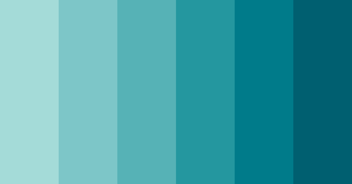 Download turquoise waters color palette PNG image (landscape)