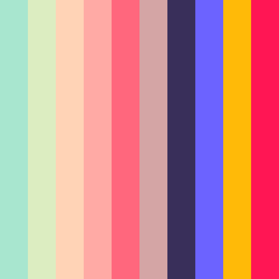 Download mixed colors for soccer shapes color palette PNG image (square)