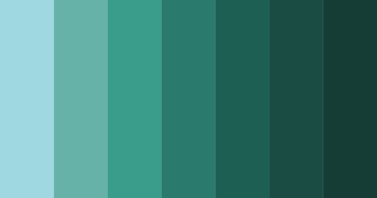 Download blue green oasis color palette PNG image (landscape)