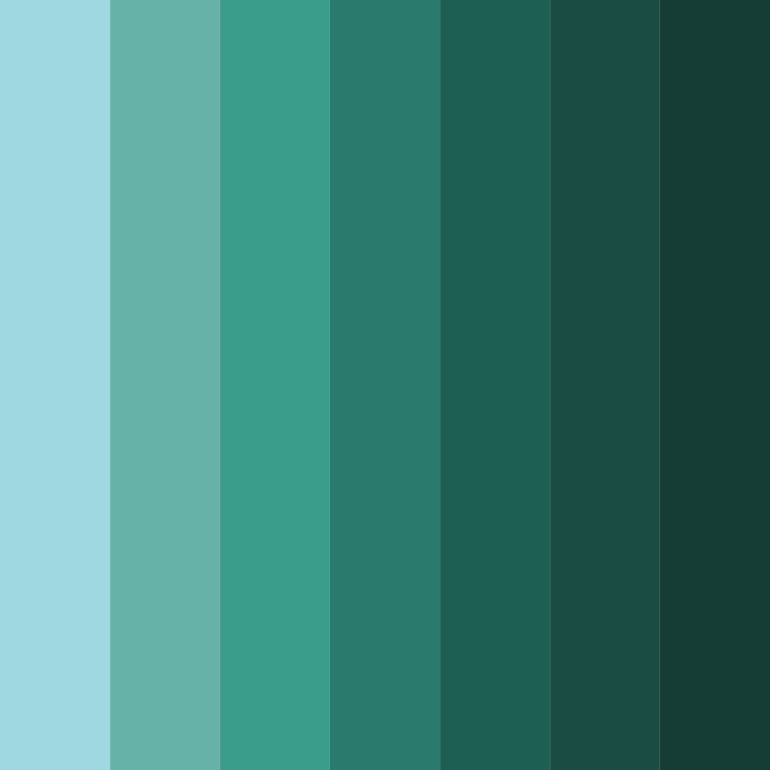 Download blue green oasis color palette PNG image (square)