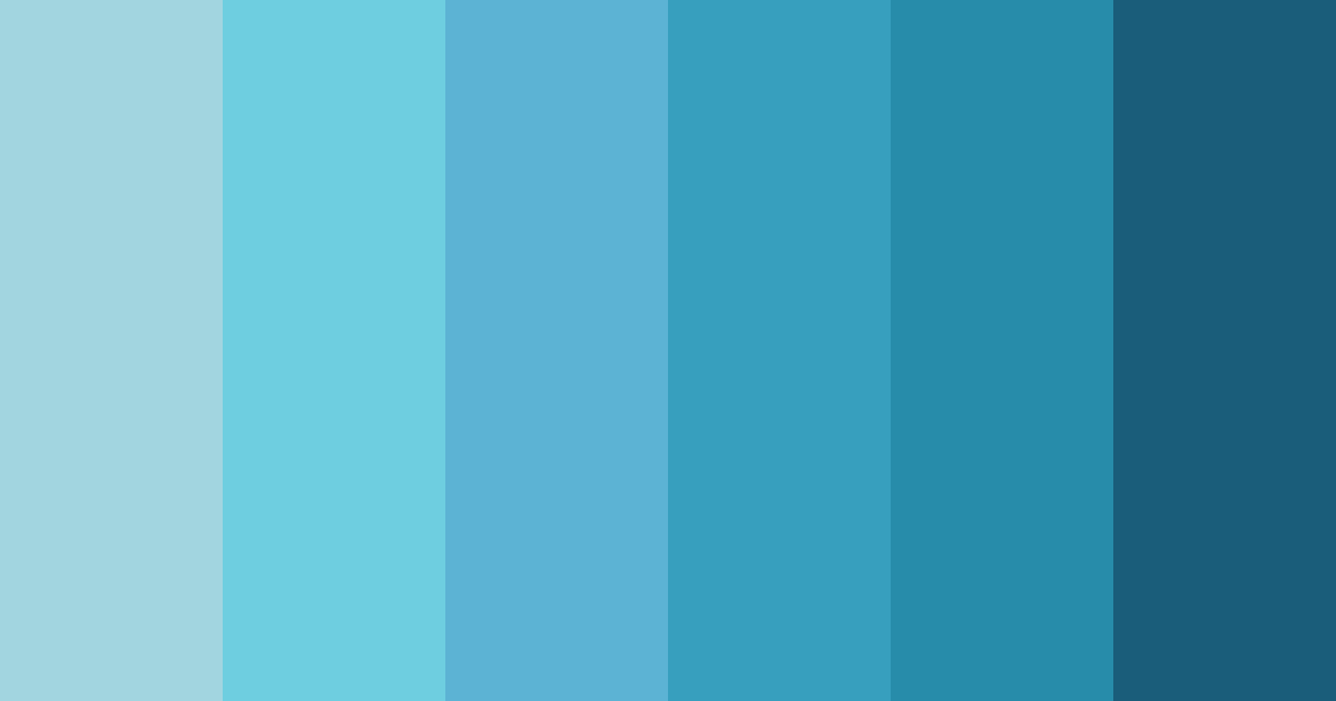 Download shades of blue green color palette PNG image (landscape)