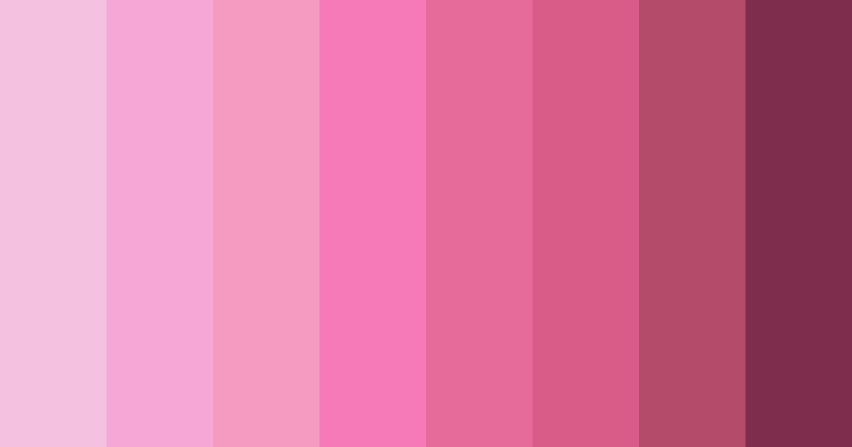 Download pink unicorn color palette PNG image (landscape)