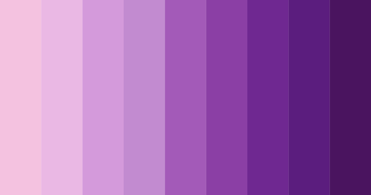 Download shades of pink and purple color palette PNG image (landscape)