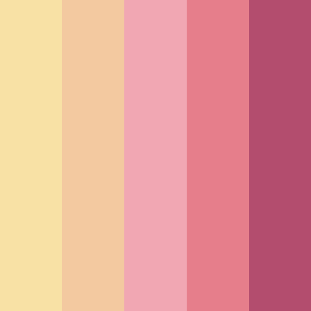 Download pink transformation color palette PNG image (square)